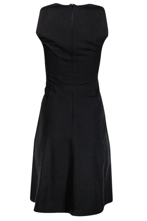 Michael Kors - Black Cotton Fit & Flare Dress Sz 2