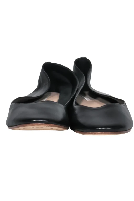 Michael Kors - Black Leather "Halo" Flats Sz 9.5