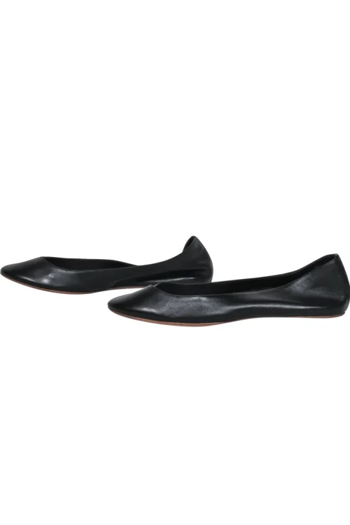 Michael Kors - Black Leather "Halo" Flats Sz 9.5