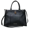 Michael Kors - Black Structured Satchel w/ Crossbody Strap