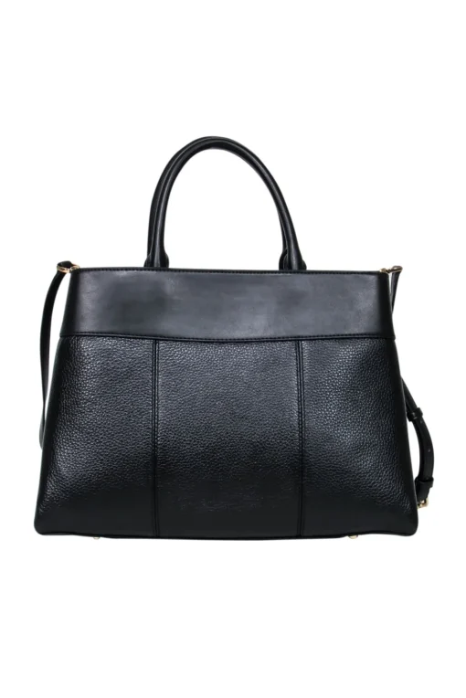 Michael Kors - Black Structured Satchel w/ Crossbody Strap