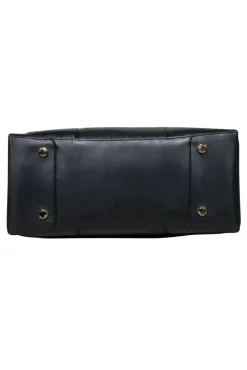 Michael Kors - Black Structured Satchel w/ Crossbody Strap