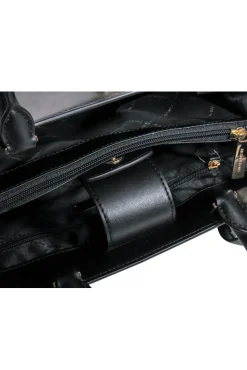 Michael Kors - Black Structured Satchel w/ Crossbody Strap