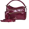 Michael Kors - Burgundy Leather Top Handle Crossbody Bag