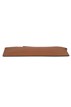 Michael Kors - Light Brown Textured Leather Rectangular Wristlet