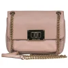 Michael Kors - Light Pink Pebbled Leather Gold Chain Crossbody