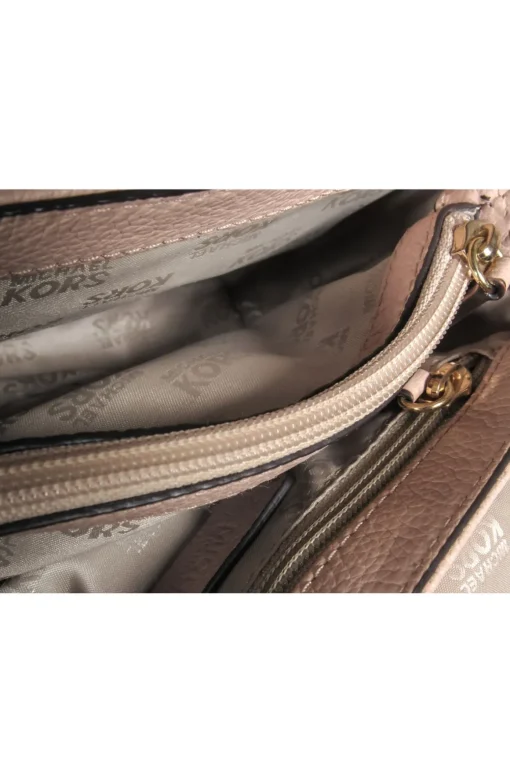 Michael Kors - Light Pink Pebbled Leather Gold Chain Crossbody