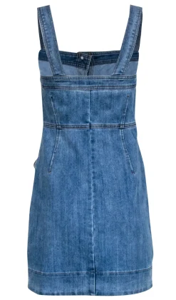 Michael Kors - Medium Wash Sleeveless Overall Dress Sz 0