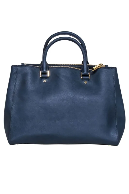 Michael Kors - Navy Saffiano Leather Satchel