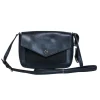 Michael Kors - Navy Textured Leather Crossbody w/ Contrasting Pocket