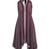 Michael Kors - Purple Printed Halter Dress Sz S