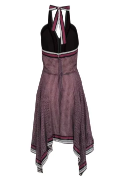 Michael Kors - Purple Printed Halter Dress Sz S