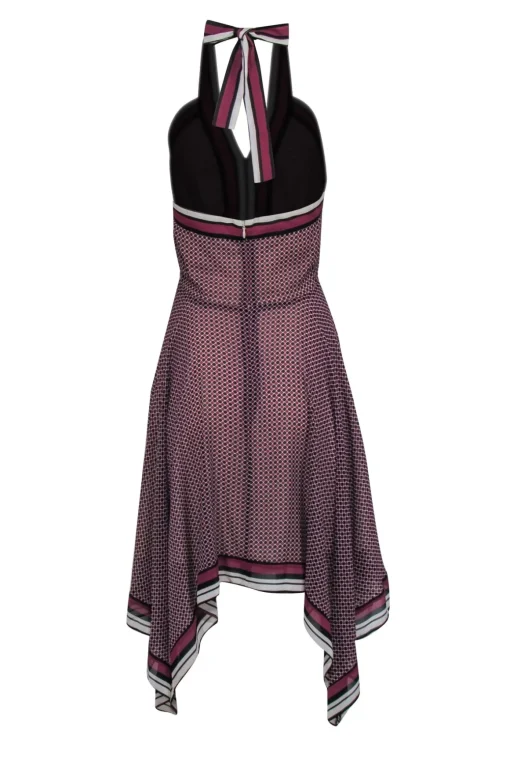 Michael Kors - Purple Printed Halter Dress Sz S