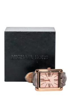 Michael Kors - Rosegold Watch w/ Croc Embossed Band