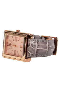Michael Kors - Rosegold Watch w/ Croc Embossed Band