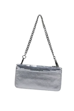 Michael Kors - Silver Sequin Chain Strap Mini Bag