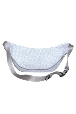 Michael Kors - White & Light Grey Monogram Sling Pack
