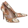 Michael Kors Collection - Tan & Green Floral Pointed Toe Pumps Sz 10