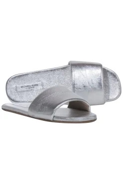 Michael Kors Collection - Silver Slide Sandals Sz 9