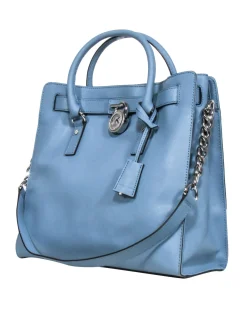 Michael Kors -Light Blue Leather Tote Bag