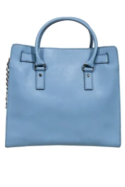 Michael Kors -Light Blue Leather Tote Bag