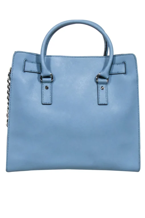 Michael Kors -Light Blue Leather Tote Bag