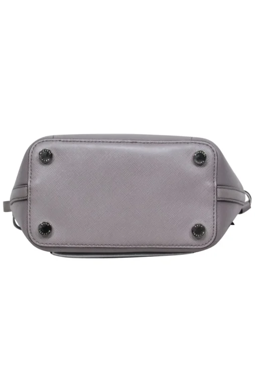Michael Michael Kors - Grey Crossbody Bucket Bag w/ Logo Keychain
