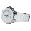 Michele - White Silicone Band Stainless Steel Watch