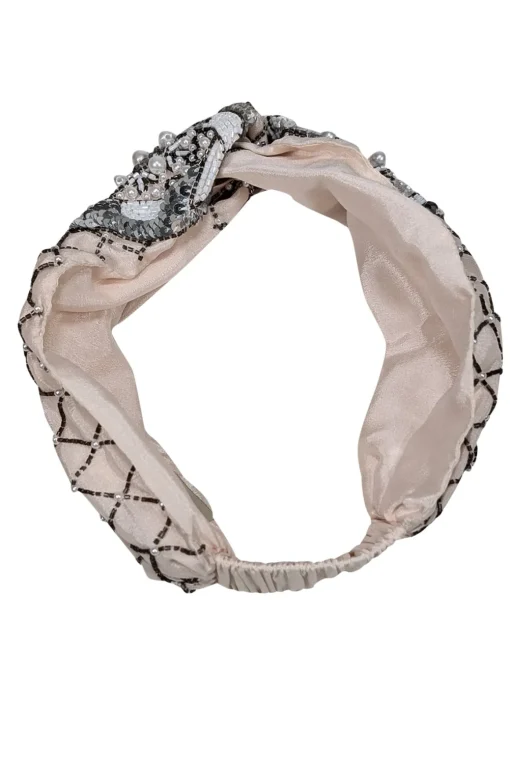 Mignonne Gavigan - Cream "Le Charlot Turban" Headband