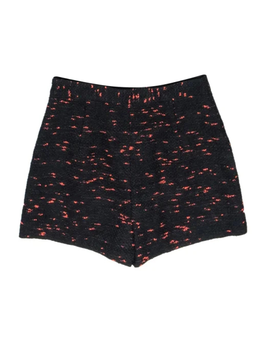 Milly - Black & Pink High Waisted Boucle Shorts Sz 6