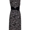 Milly - Black & Pink Printed Dress Sz 4