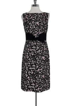 Milly - Black & Pink Printed Dress Sz 4