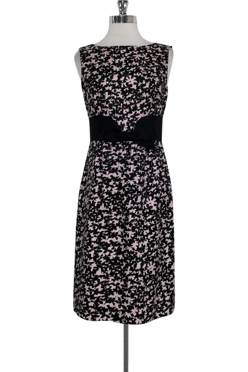 Milly - Black & Pink Printed Dress Sz 4