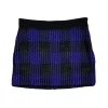 Milly - Black & Purple Miniskirt Sz 4