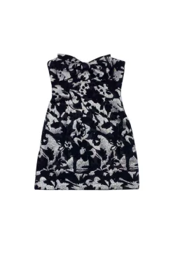 Milly - Black & Silver Bow Dress Sz 6