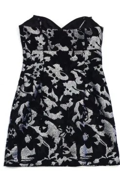 Milly - Black & Silver Bow Dress Sz 6