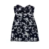 Milly - Black & Silver Brocade Strapless Dress Sz 6