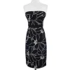 Milly - Black & White Silk Strapless Dress Sz 2