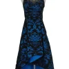 Milly - Blue & Black Mesh Gown Sz 2
