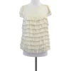 Milly - Cream Silk Tiered Blouse Sz 10