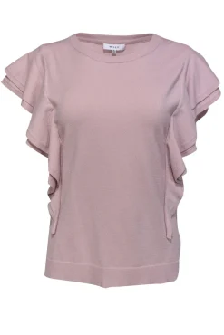 Milly - Mauve Flounce Top Sz M