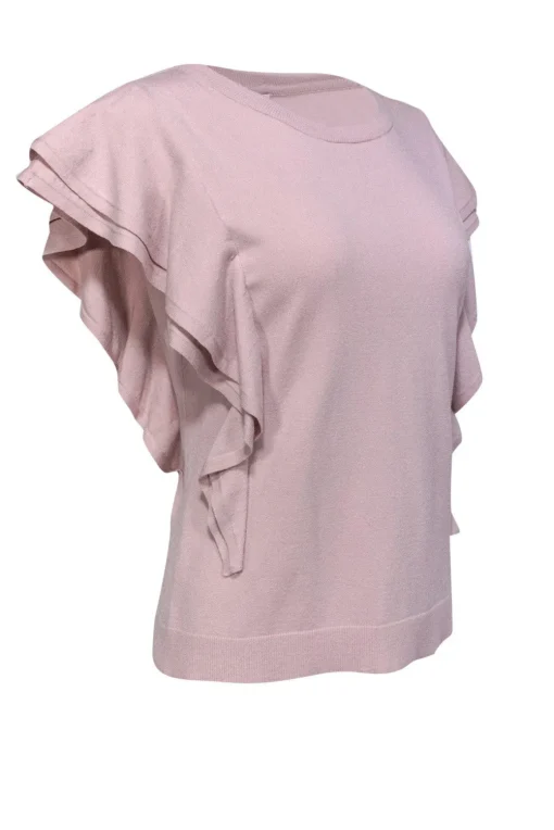 Milly - Mauve Flounce Top Sz M