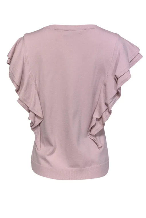 Milly - Mauve Flounce Top Sz M