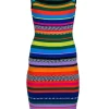 Milly - Multicolor Striped Knit Midi Bodycon Sz L