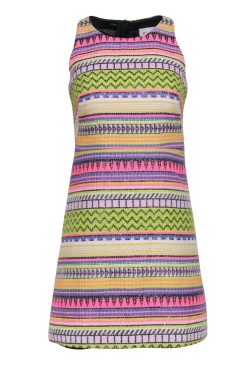 Milly - Neon Multicolor Printed Sleeveless Mini Dress Sz 0