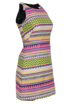 Milly - Neon Multicolor Printed Sleeveless Mini Dress Sz 0