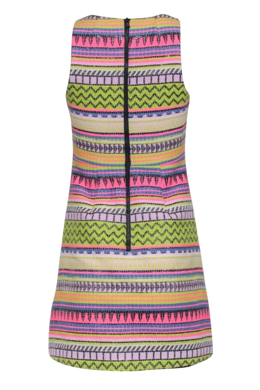 Milly - Neon Multicolor Printed Sleeveless Mini Dress Sz 0