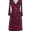 Milly - Pink & Navy Filigree Dress Sz S