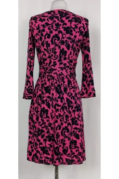 Milly - Pink & Navy Filigree Dress Sz S