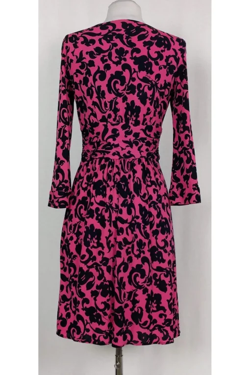 Milly - Pink & Navy Filigree Dress Sz S